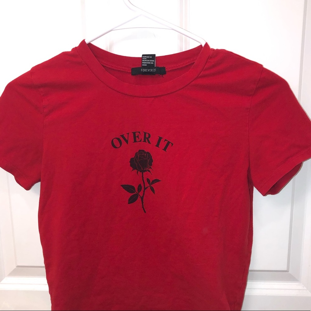 I’m selling a red crop top *not see through*